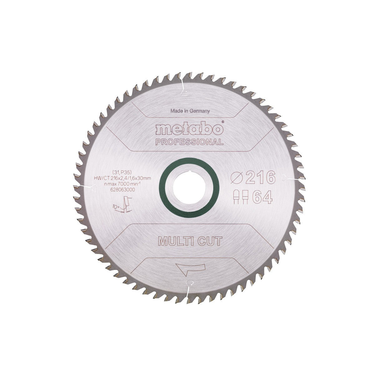 Metabo Hojas para sierras circulares "multi cut", calidad professional, para sierras circulares semiestacionarias