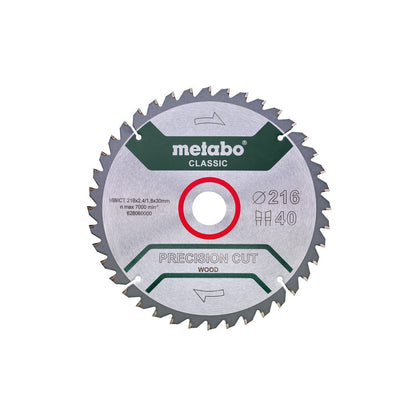 Metabo Hojas para sierras circulares "precision cut wood", calidad classic, para sierras circulares semiestacionarias