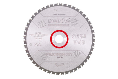 Metabo Hojas para sierras circulares "precision cut wood", calidad professional, para sierras circulares semiestacionarias — 628221000