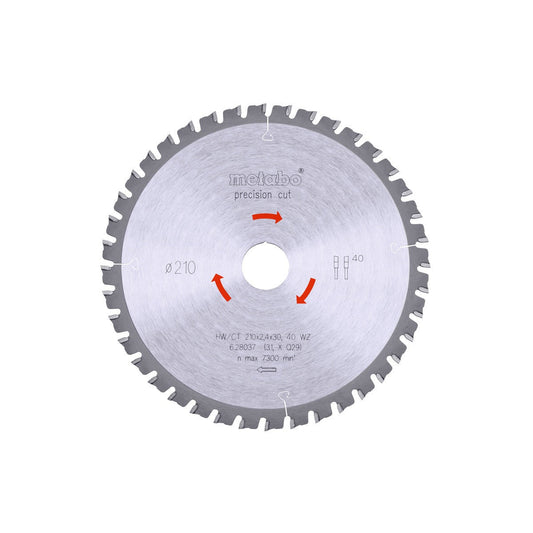 Metabo Hojas para sierras circulares "precision cut wood", calidad professional, para sierras circulares semiestacionarias - Ferrotecnia