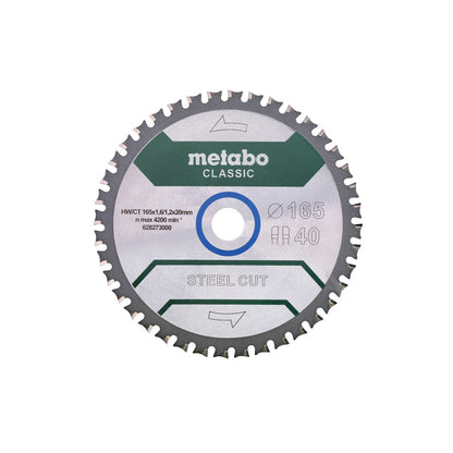 Metabo Hojas para sierras circulares "steel cut/sandwich panel", calidad classic, para sierras circulares manuales