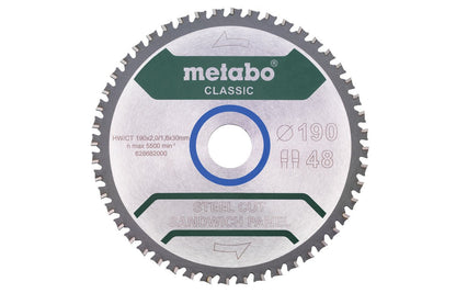 Metabo Hojas para sierras circulares "steel cut/sandwich panel", calidad classic, para sierras circulares manuales — 628682000
