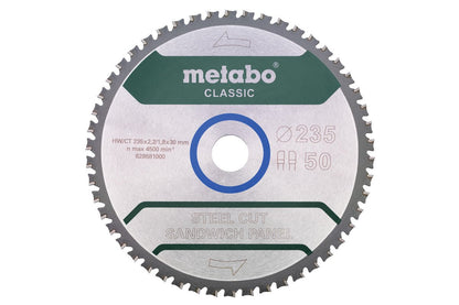 Metabo Hojas para sierras circulares "steel cut/sandwich panel", calidad classic, para sierras circulares manuales — 628681000