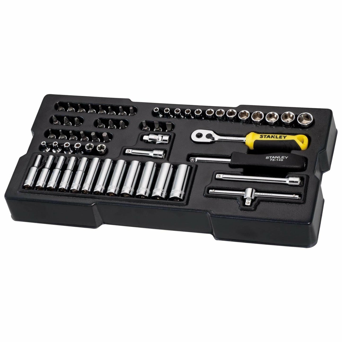 Stanley STMT1-74175 - Sistema de 60 piezas y llaves de vaso de ¼