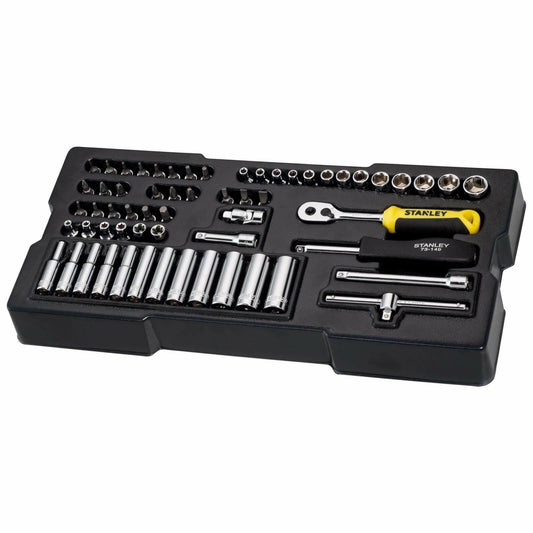 Stanley STMT1-74175 - Sistema de 60 piezas y llaves de vaso de ¼