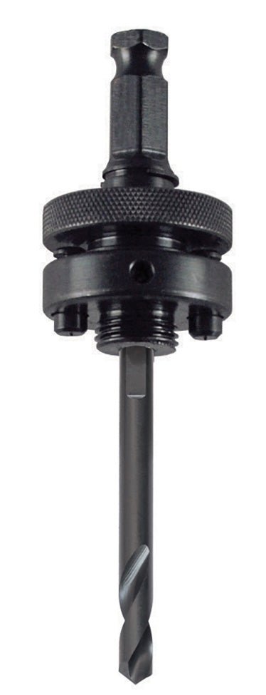 Morse MA45PSN - Husillo con pilotos de arrastre Morse para coronas perforadoras de diámetro 32 a 152 mm. con anclaje 7/16" HEX - Ferrotecnia