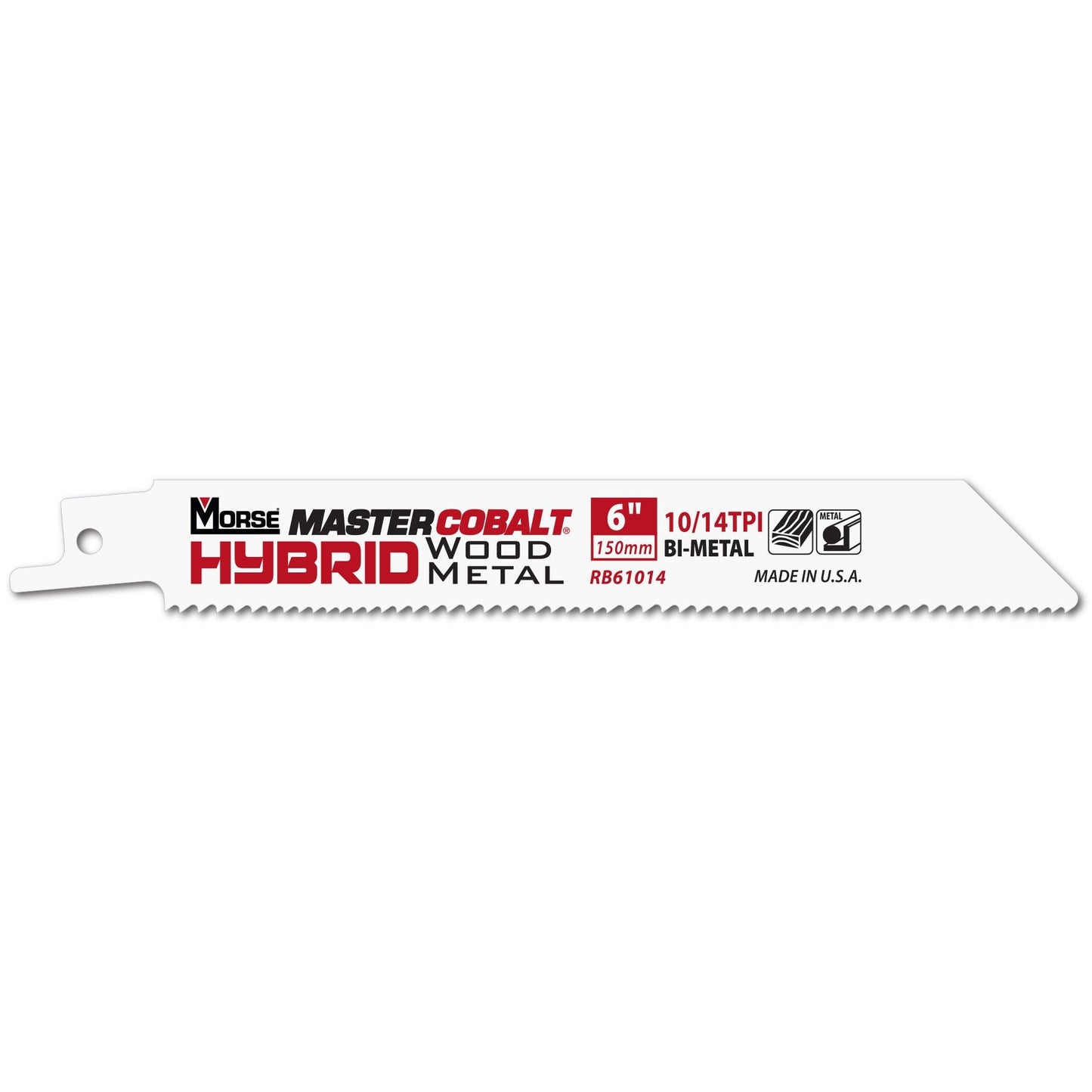 Morse RB61014T50 - MASTER COBALT Hybrid 6" 035 10/14 50P Metal Reciprocating Saws