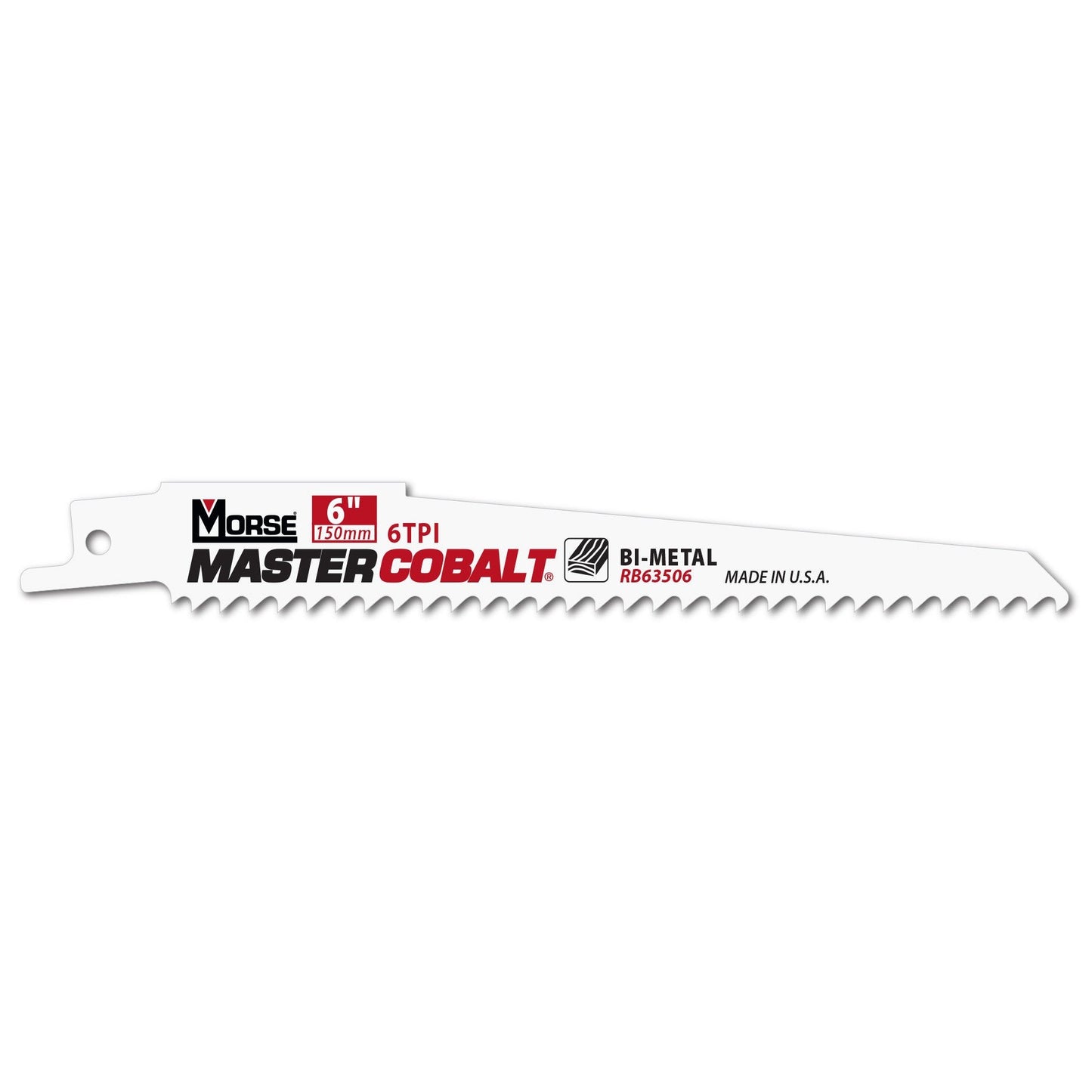 Morse RB63506T50 -  Sierras de sable para madera MASTER COBALT 6" 035 6T 50PK