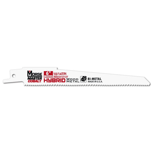 Morse RB6501014T50 - Sierras de sable para metal MASTER COBALT Hybrid 6" 050 10/14 50P - Ferrotecnia