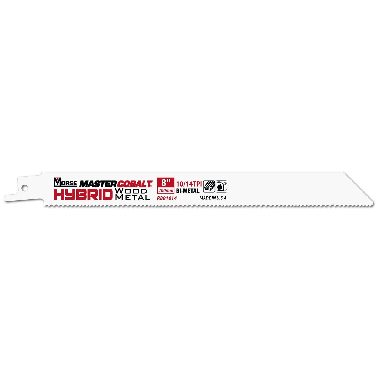 Morse RB81014T50 - MASTER COBALT Hybrid 8" 035 10/14 50P Metal Reciprocating Saws