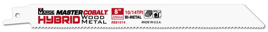 Morse RB81014T50 - Sierras de sable para metal MASTER COBALT Hybrid 8" 035 10/14 50P - Ferrotecnia