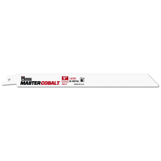 Morse RB914T50 - MASTER COBALT 9" 035 14T 50PK Reciprocating Saw Blades for Metal