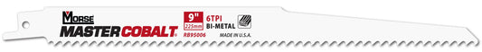 Morse RB95006T50 - Sierras de sable para madera MASTER COBALT 9" 050 6T 50PK - Ferrotecnia