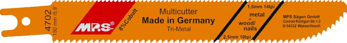 MPS - Hoja de sierra de sable Profi - Line 4702 - Ferrotecnia