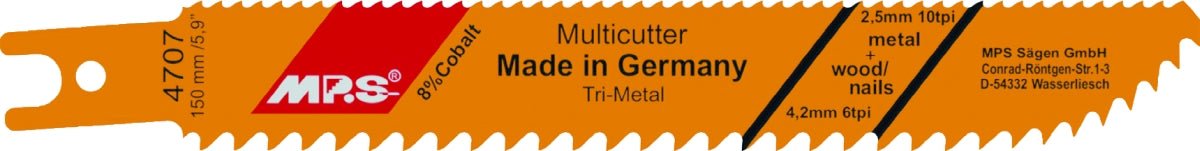 MPS - Hoja de sierra de sable Profi - Line 4707 - Ferrotecnia
