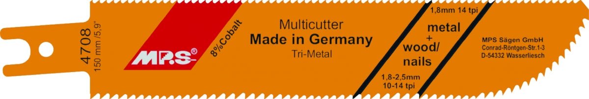 MPS - Hoja de sierra de sable Profi - Line 4708 - Ferrotecnia
