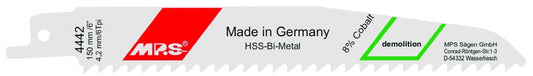 MPS - Hoja de sierra de sable Profi - Line - Demolición 4442 - Ferrotecnia
