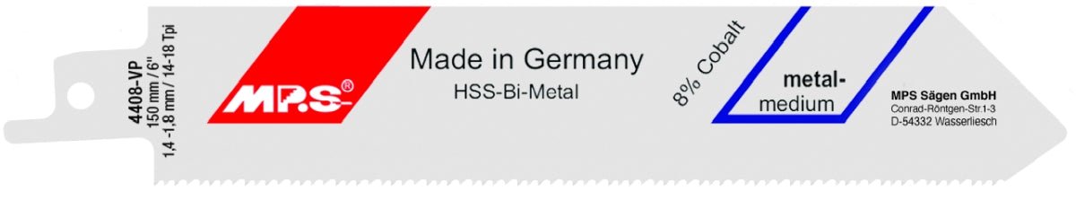 MPS - Hoja de sierra de sable Profi - Line - Metal 4408 - VP - Ferrotecnia