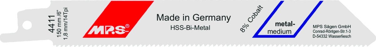 MPS - Hoja de sierra de sable Profi - Line - Metal 4411 - Ferrotecnia