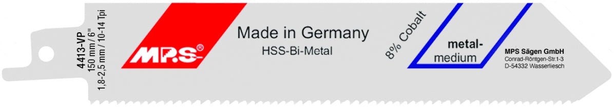 MPS - Hoja de sierra de sable Profi - Line - Metal 4413 - VP - Ferrotecnia