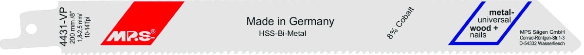 MPS - Hoja de sierra de sable Profi - Line - Universal 4431 - VP - Ferrotecnia