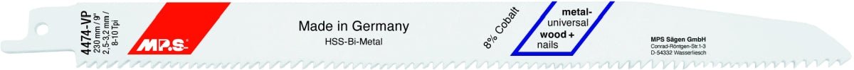 MPS - Hoja de sierra de sable Profi - Line - Universal 4474 - VP - Ferrotecnia