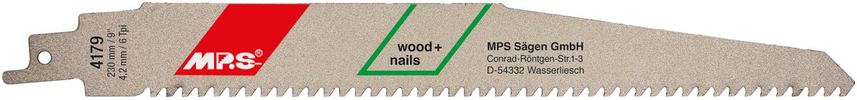 MPS - Hoja de sierra de sable Profi - Top - Carbide - Line 4179 - Ferrotecnia