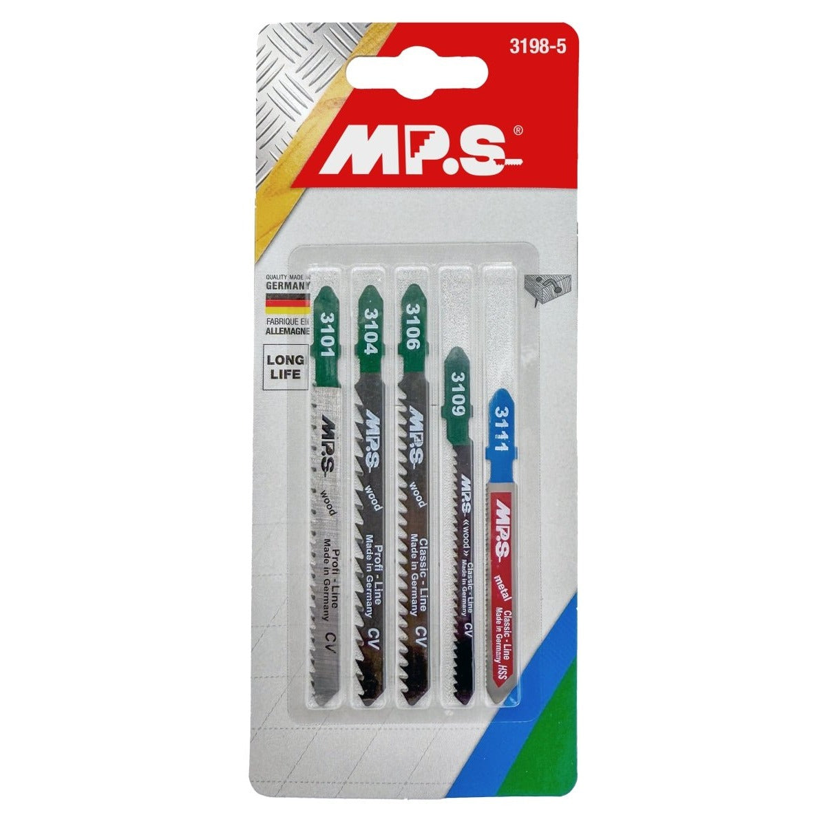 MPS - Set of 5 jigsaws for wood and metal 3198-5