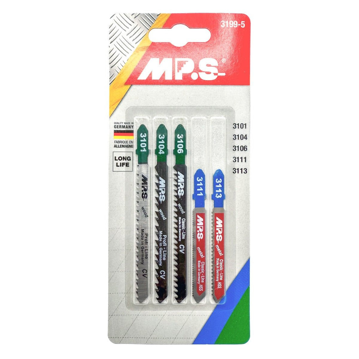 MPS - Set of 5 jigsaws for wood and metal 3199-5
