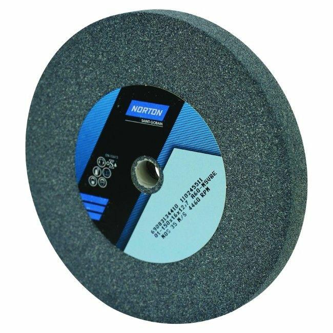 Norton 69083134410 - Muela abrasiva de electrocorindón A60M5VBE, 150 x 16 x 12,7 mm