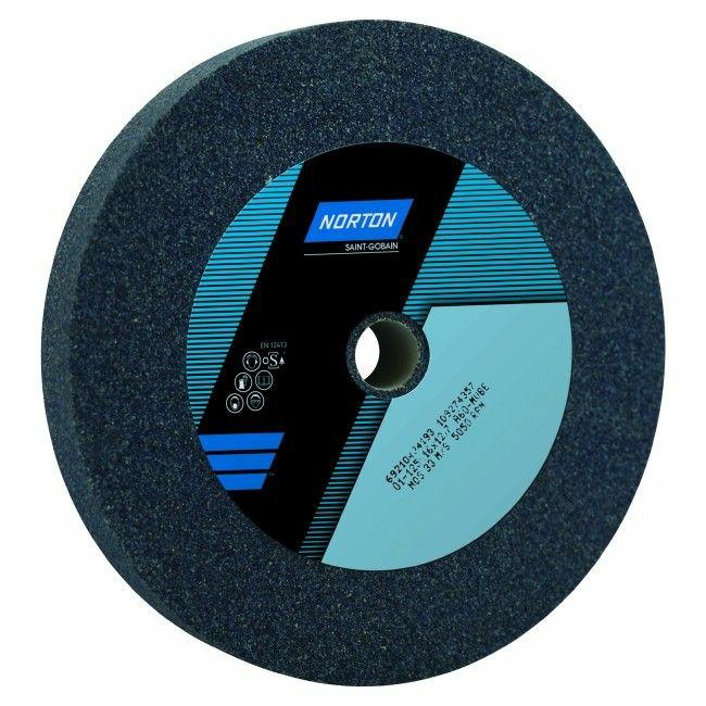 Norton 69210434193 - Muela abrasiva A60M5VBE de corindón, grano 60, 125 x 16 x 12,7 mm