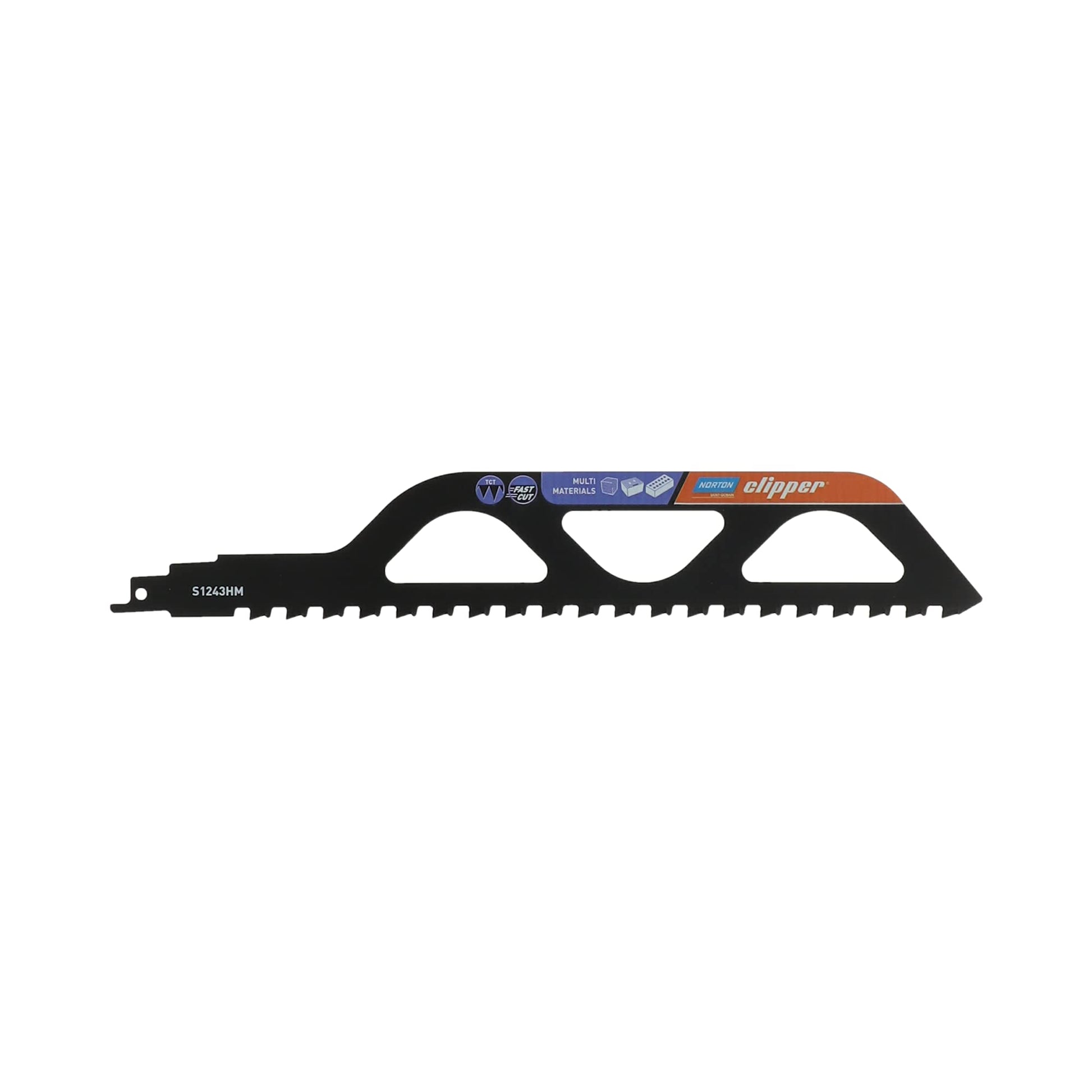 Norton 70184608355 - Hoja de sierra de sable S1243HM para ladrillo perforado y hormigón celular, 304 mm, 2 TPI