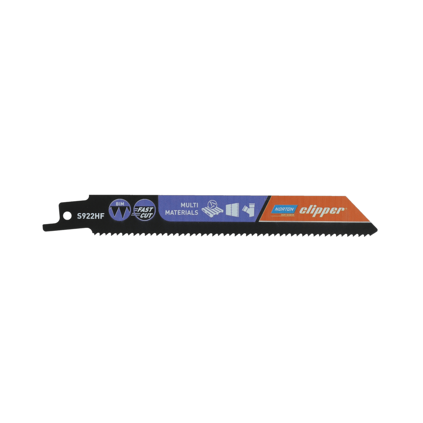 Norton 70184608364 - Hoja de sierra de sable S922HF, bimetal, 10 TPI, 152 mm, madera con clavos y metales no férricos (Lote de 2 uds)