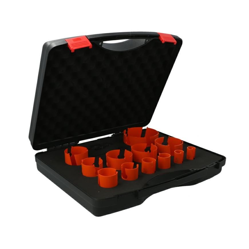 Norton 70184608385 - Juego de coronas perforadoras Clipper TCT, madera y materiales compuestos (Lote de 12 uds)