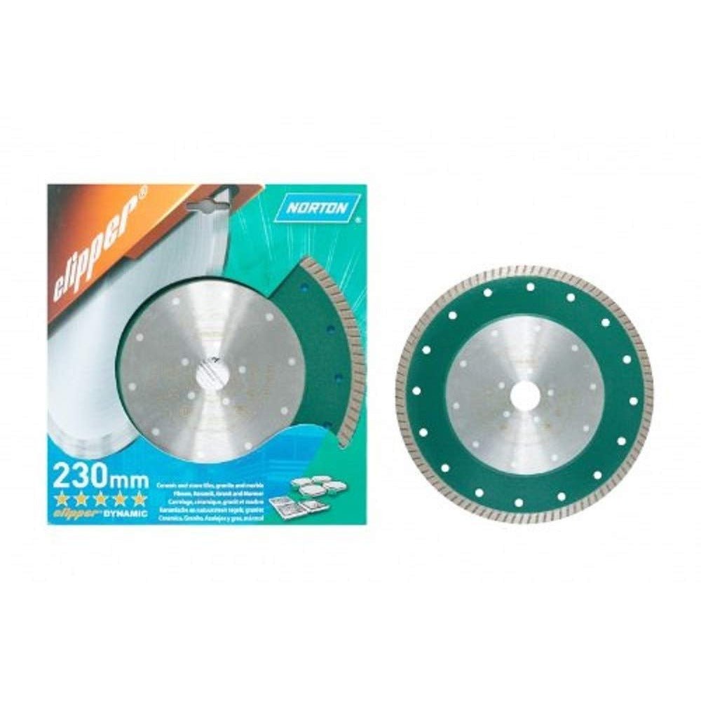 Norton 70184627653 - Disco de diamante Clipper Extreme Ceram, borde continuo turbo, 230 x 25,4 mm, segmento 10/1,4 mm - Ferrotecnia