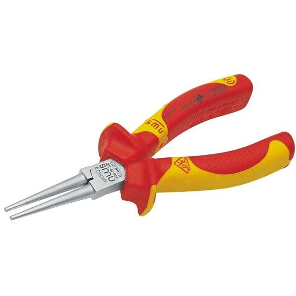 NWS 125-49VDE-160 - Long round nose pliers, 49 VDE series, length 160 mm