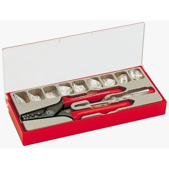 NWS 143-BS - Coffret pince à sertir les cosses + cosses