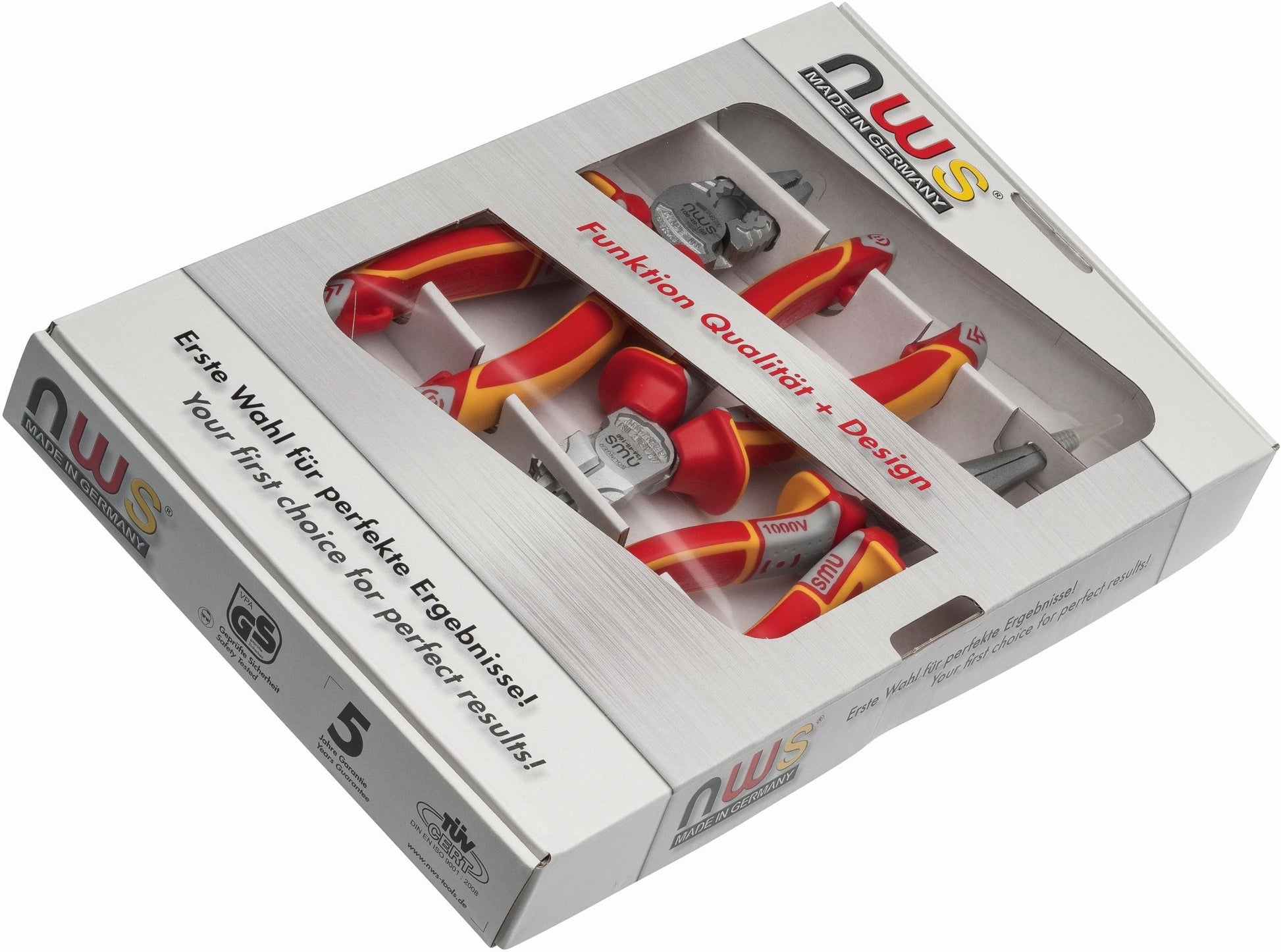 NWS 782 - Juego 3 alicates VDE (CombiMax 180 + corte diagonal 160 mod. sueco+ boca semiredonda recta 205) - Ferrotecnia