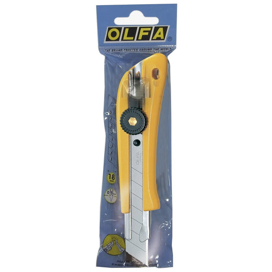 Olfa BNL-BT/40 - BN-L cutter with 18mm blade in plastic bag (Pack of 40 units)