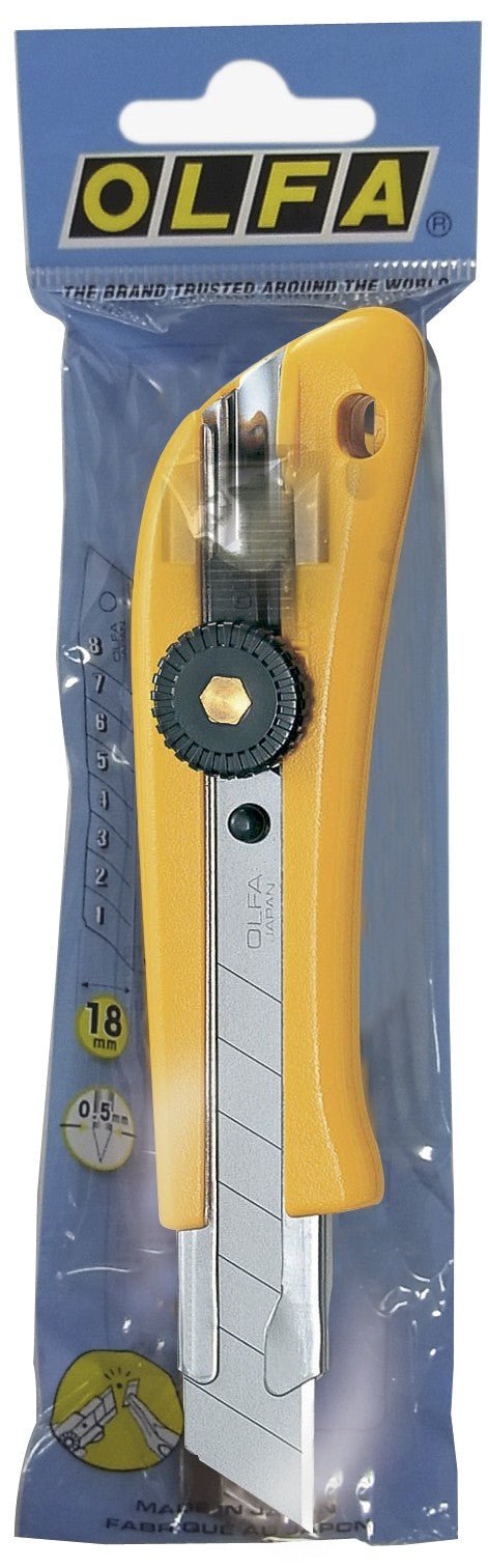 Olfa BNL - BT/40 - Cutter BN - L con cuchilla 18mm en bolsa de plástico (Lote de 40 uds) - Ferrotecnia