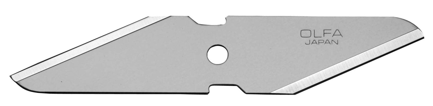 Olfa CKB - 1 - Pack de 2 cuchillas doble filo 98x18x1 mm plateadas - Ferrotecnia