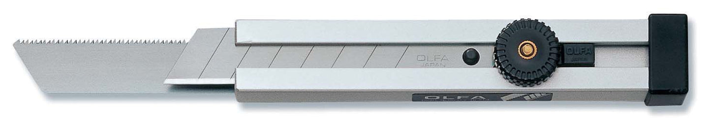 Olfa CS - 2 - Cúter con bloqueo manual y mango de aluminio y dos cuchillas de 18mm - Ferrotecnia
