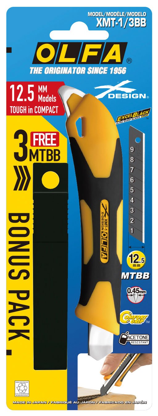 Olfa Cúter de bloqueo automático con púa de metal XMT - 1 - Ferrotecnia