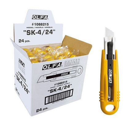 Olfa Cúter de seguridad con retracción de cuchilla semi automática SK - 4 - Ferrotecnia