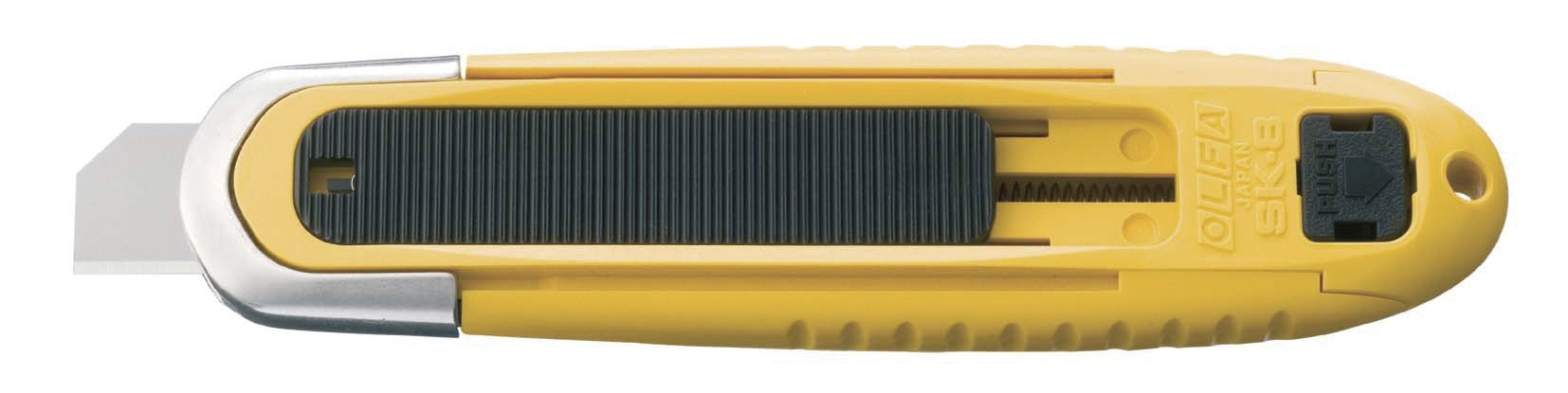 Olfa Cúter de seguridad mango Comfort Grip con retracción de cuchilla completamente automática SK - 8 - Ferrotecnia