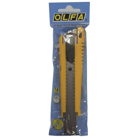 Olfa EXL-500/40 - Professional cutter with 18 mm blade and automatic lock in plastic bag (Pack of 40 units)