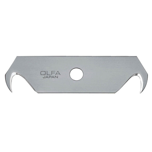 Olfa HOB-2 - Pack de 5 cuchillas-gancho 64x17,5x0,4 mm plateadas - Ferrotecnia