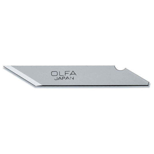 Olfa KB - Pack de 25 cuchillas para cúter artistico plateadas - Ferrotecnia