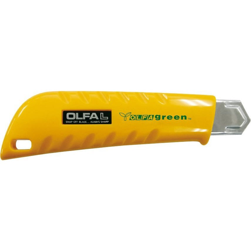Olfa L-1GREEN - Recycled plastic cutter with 18 mm blade