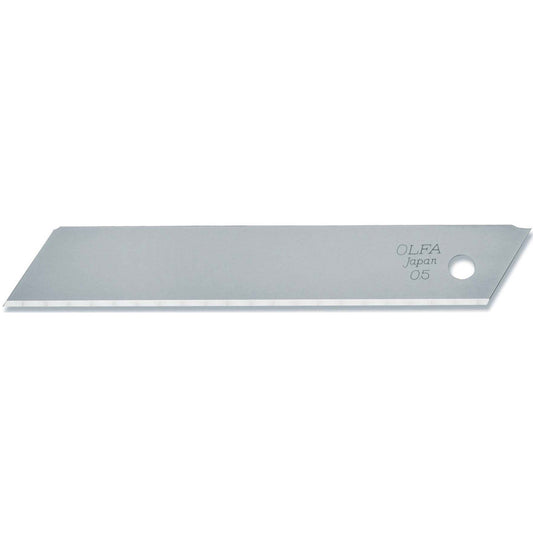 Olfa LB-SOL-10 - Lot de 10 lames pleines 18 mm argent